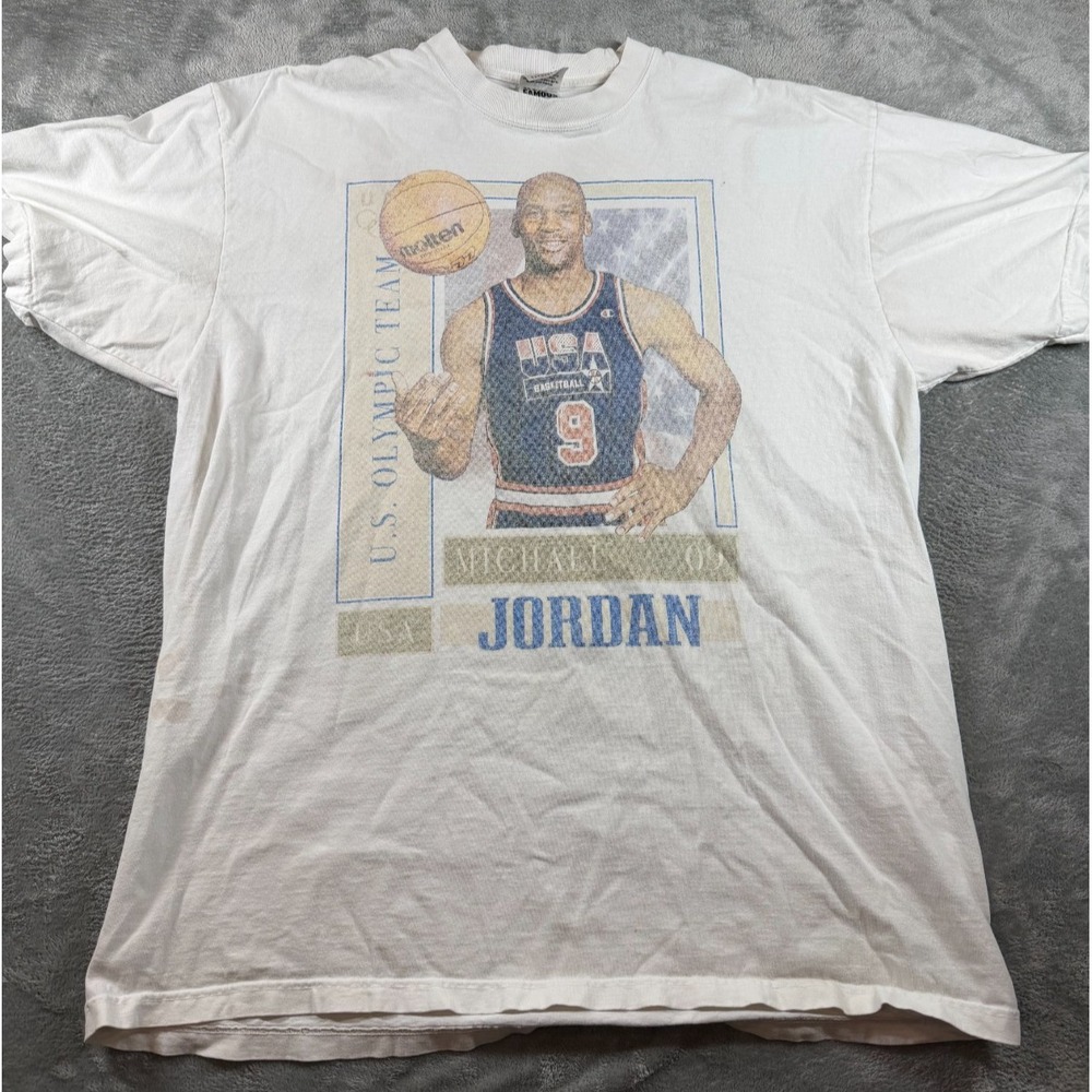 Michael Jordan USA Olympic Team Graphic Tee 2XL Shaka Wear Super Max Heavy